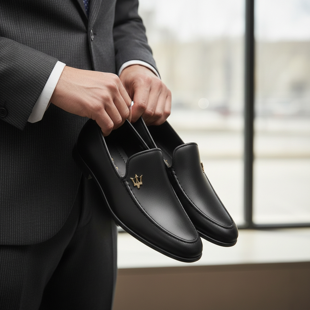 کفش کالج مازراتی مردانه مشکی مدل M372