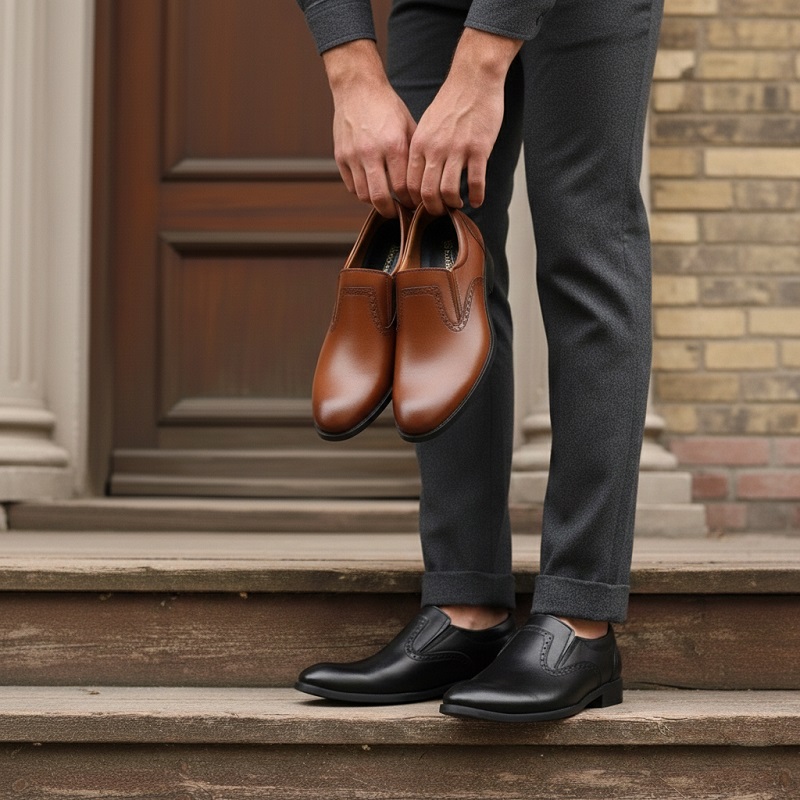 کفش رسمی مردانه مدل Dena-عسلی